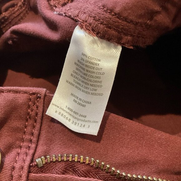 Dip Jeans Women's Size 10 Red Skinny Mid Rise Denim Stretch Dark Wash Cas… - Picture 6 of 8